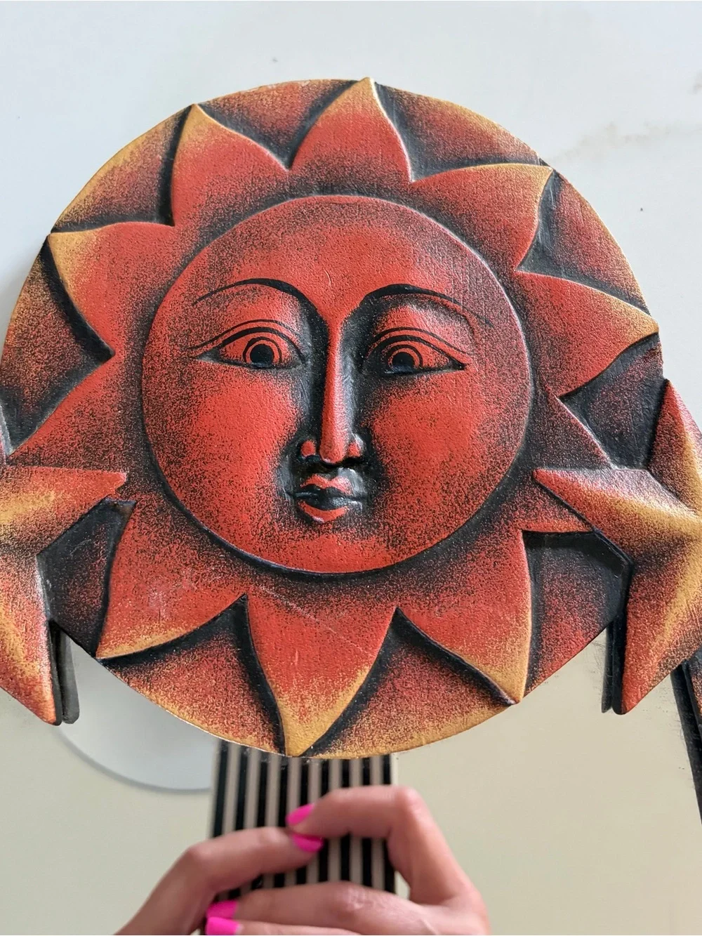 Vintage 1990s Sun & Moon Decorative Wall Mirror Celestial, Whimsical, Whimsigoth